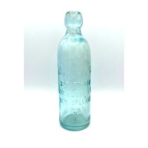 City Bottling Co 322 to 332 S Liberty New Orleans Antique Blob Top Soda Bottle